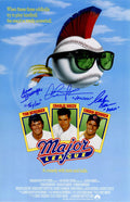 Charlie Sheen, Tom Berenger & Corbin Bernsen Cast Signed Major League 11x17 Movie Poster w/Vaughn, Taylor & Dorn - MAJPST502 - Charlie Sheen, Tom Berenger & Corbin Bernsen Cast Signed Major League 11x17 Movie Poster w/Vaughn, Taylor & Dorn product image