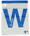 John Mallee Signed Chicago Cubs 11x15 White W Garden Flag - MALFLG100 - John Mallee Signed Chicago Cubs 11x15 White W Garden Flag product image