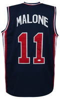 Karl Malone Signed Blue USA Custom Basketball Jersey - (JSA) - MALJRY200 - Karl Malone Signed Blue USA Custom Basketball Jersey - (JSA) product image