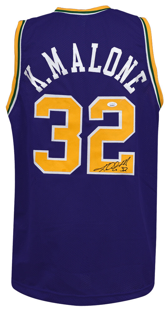 Karl Malone Signed Purple Custom Basketball Jersey - (JSA) - MALJRY201 - Karl Malone Signed Purple Custom Basketball Jersey - (JSA) product image