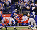 Peyton Manning Signed Indianapolis Colts Blue Jersey Passing Action 8x10 Photo- (JSA) - MAN08P318 - Peyton Manning Signed Indianapolis Colts Blue Jersey Passing Action 8x10 Photo- (JSA) product image
