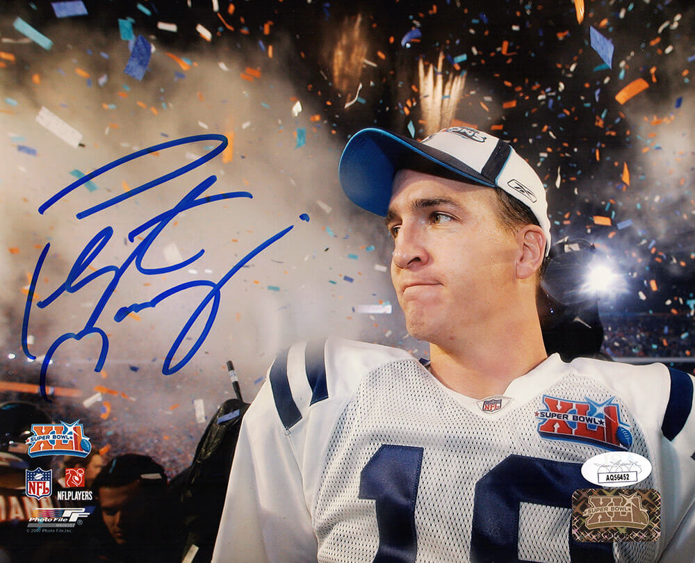 Peyton Manning Signed Indianapolis Colts SB XLI Confetti Celebration Close Up 8x10 Photo- (JSA) - MAN08P320 - Peyton Manning Signed Indianapolis Colts SB XLI Confetti Celebration Close Up 8x10 Photo- (JSA) product image