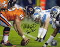 Patrick Mannelly Signed Chicago Bears Long Snap vs Lions 8x10 Photo w/Bear Down - MAN08P341 - Patrick Mannelly Signed Chicago Bears Long Snap vs Lions 8x10 Photo w/Bear Down product image
