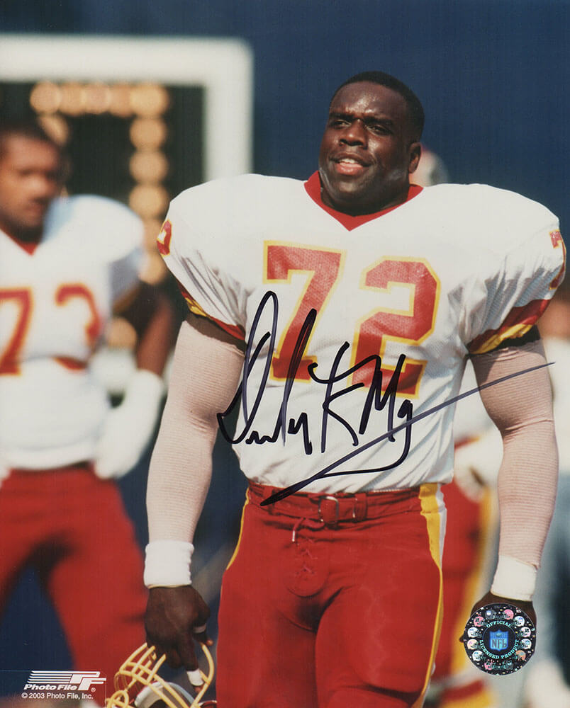 Dexter Manley Signed Washington Football Team White Jersey Holding Helmet 8x10 Photo - MAN08P345 - Dexter Manley Signed Washington Football Team White Jersey Holding Helmet 8x10 Photo product image