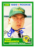 Tony Mandarich Signed Green Bay Packers 1989 Score Football Rookie Card #269 - MANCAR300 - Tony Mandarich Signed Green Bay Packers 1989 Score Football Rookie Card #269 product image