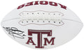 Johnny Manziel Signed Texas A&M White Logo Football - MANFTB302 - Johnny Manziel Signed Texas A&M White Logo Football product image
