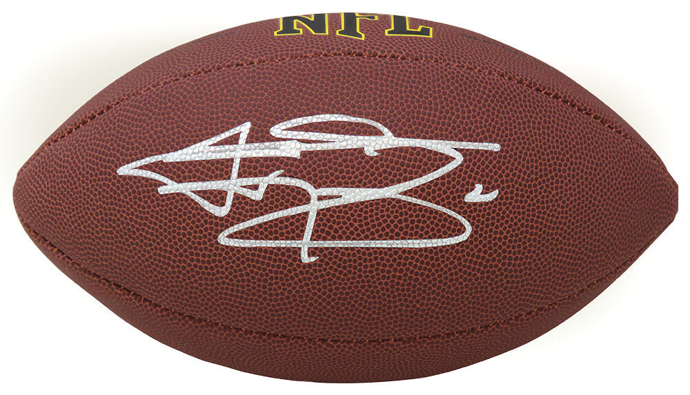 Johnny Manziel Signed Wilson Super Grip Full Size NFL Football - MANFTB303 - Johnny Manziel Signed Wilson Super Grip Full Size NFL Football product image