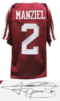 Johnny Manziel Signed Maroon Custom College Football Jersey - MANJRY313 - Johnny Manziel Signed Maroon Custom College Football Jersey product image