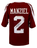 Johnny Manziel Signed Maroon Custom College Football Jersey - MANJRY316 - Johnny Manziel Signed Maroon Custom College Football Jersey product image
