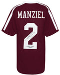 Johnny Manziel Signed Maroon Custom Football Jersey w/Johnny F--in Football - MANJRY319 - Johnny Manziel Signed Maroon Custom Football Jersey w/Johnny F--in Football product image