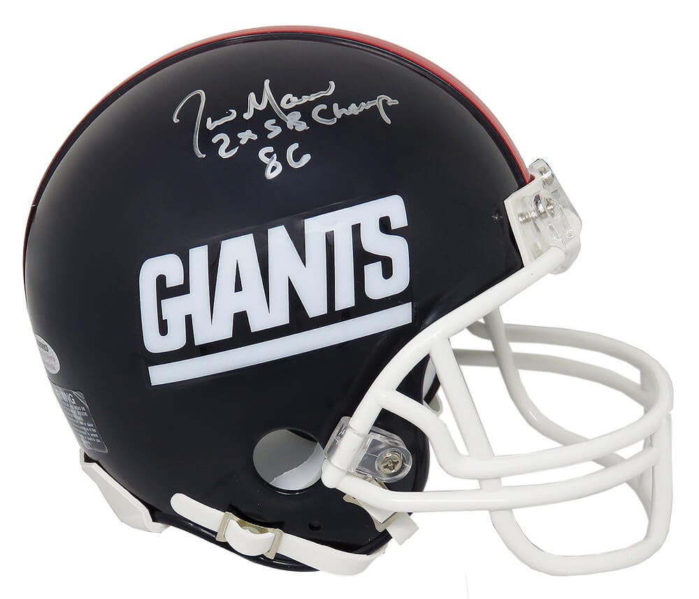 Lionel Manuel Signed New York Giants Throwback Riddell Mini Helmet w/2x SB Champs - MANMIN330 - Lionel Manuel Signed New York Giants Throwback Riddell Mini Helmet w/2x SB Champs product image