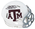 Johnny Manziel Signed Texas A&M Aggies White Riddell Speed Mini Helmet - MANMIN341 - Johnny Manziel Signed Texas A&M Aggies White Riddell Speed Mini Helmet product image