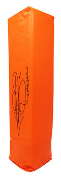 Johnny Manziel Signed Orange Endzone Football Pylon w/12 Heisman - MANPYL300 - Johnny Manziel Signed Orange Endzone Football Pylon w/12 Heisman product image