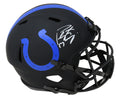 Peyton Manning Signed Indianapolis Colts Eclipse Black Matte Riddell Full Size Speed Replica Helmet - MANREP305 - Peyton Manning Signed Indianapolis Colts Eclipse Black Matte Riddell Full Size Speed Replica Helmet product image