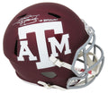 Johnny Manziel Signed Texas A&M Riddell Full Size Speed Replica Helmet w/12 Heisman - MANREP320 - Johnny Manziel Signed Texas A&M Riddell Full Size Speed Replica Helmet w/12 Heisman product image