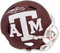 Johnny Manziel Signed Texas A&M Maroon Riddell Full Size Speed Replica Helmet - MANREP326 - Johnny Manziel Signed Texas A&M Maroon Riddell Full Size Speed Replica Helmet product image