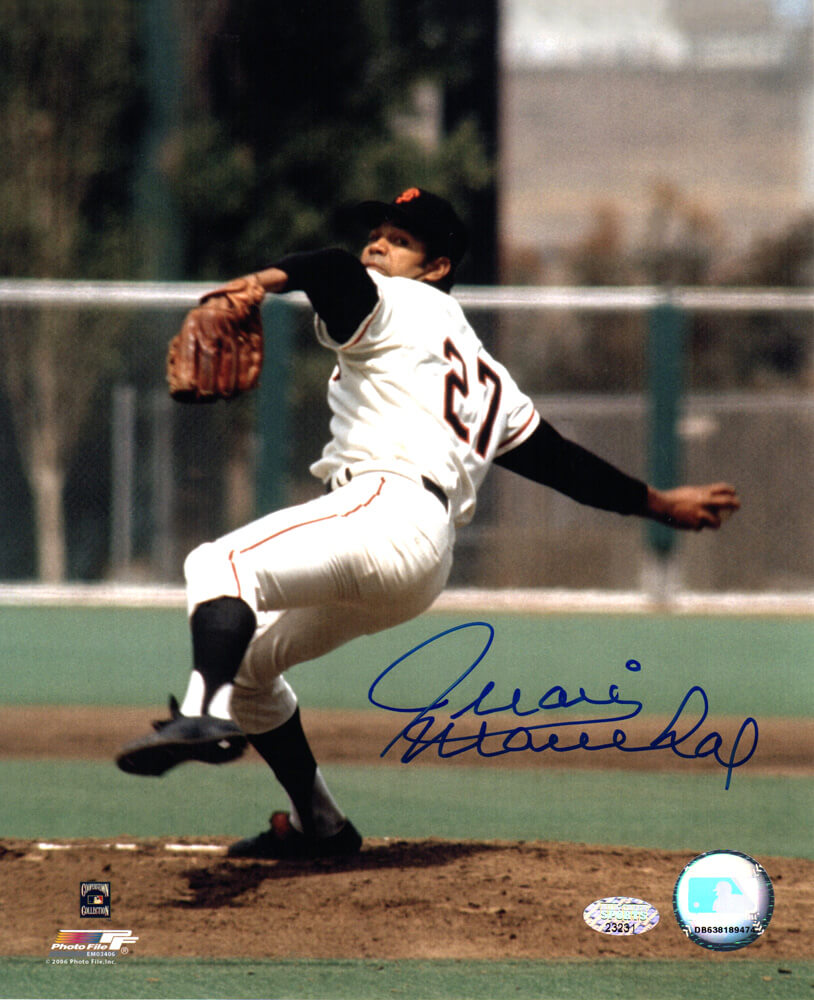 Juan Marichal Signed Giants Pitching 8x10 Photo - MAR08P101 - Juan Marichal Signed Giants Pitching 8x10 Photo product image