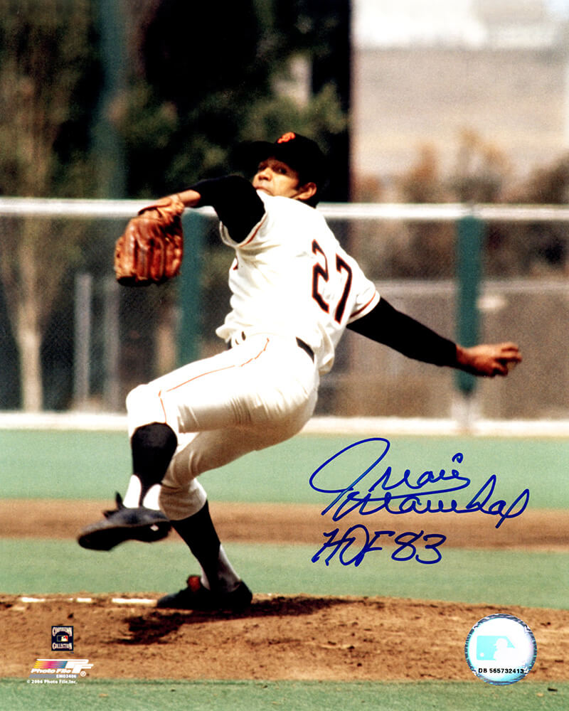 Juan Marichal Signed Giants Pitching 8x10 Photo w/HOF'83 - MAR08P107 - Juan Marichal Signed Giants Pitching 8x10 Photo w/HOF'83 product image