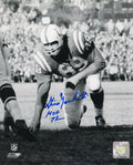 Gino Marchetti Signed Colts Stance B&W 8x10 Photo w/HOF'72 - MAR08P343 - Gino Marchetti Signed Colts Stance B&W 8x10 Photo w/HOF'72 product image
