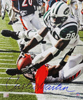 Curtis Martin Signed New York Jets Scoring Touchdown Action 16x20 Photo - MAR16P325 - Curtis Martin Signed New York Jets Scoring Touchdown Action 16x20 Photo product image