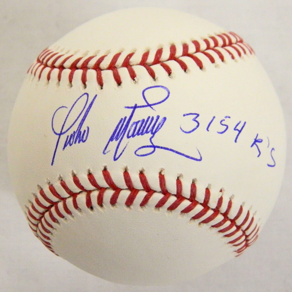 Pedro Martinez Signed Official MLB Baseball w/3,154 K's - MARBSB100 - Pedro Martinez Signed Official MLB Baseball w/3,154 K's product image