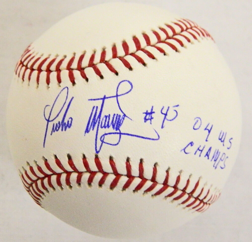 Pedro Martinez Signed Official MLB Baseball w/04 WS Champs - MARBSB101 - Pedro Martinez Signed Official MLB Baseball w/04 WS Champs product image