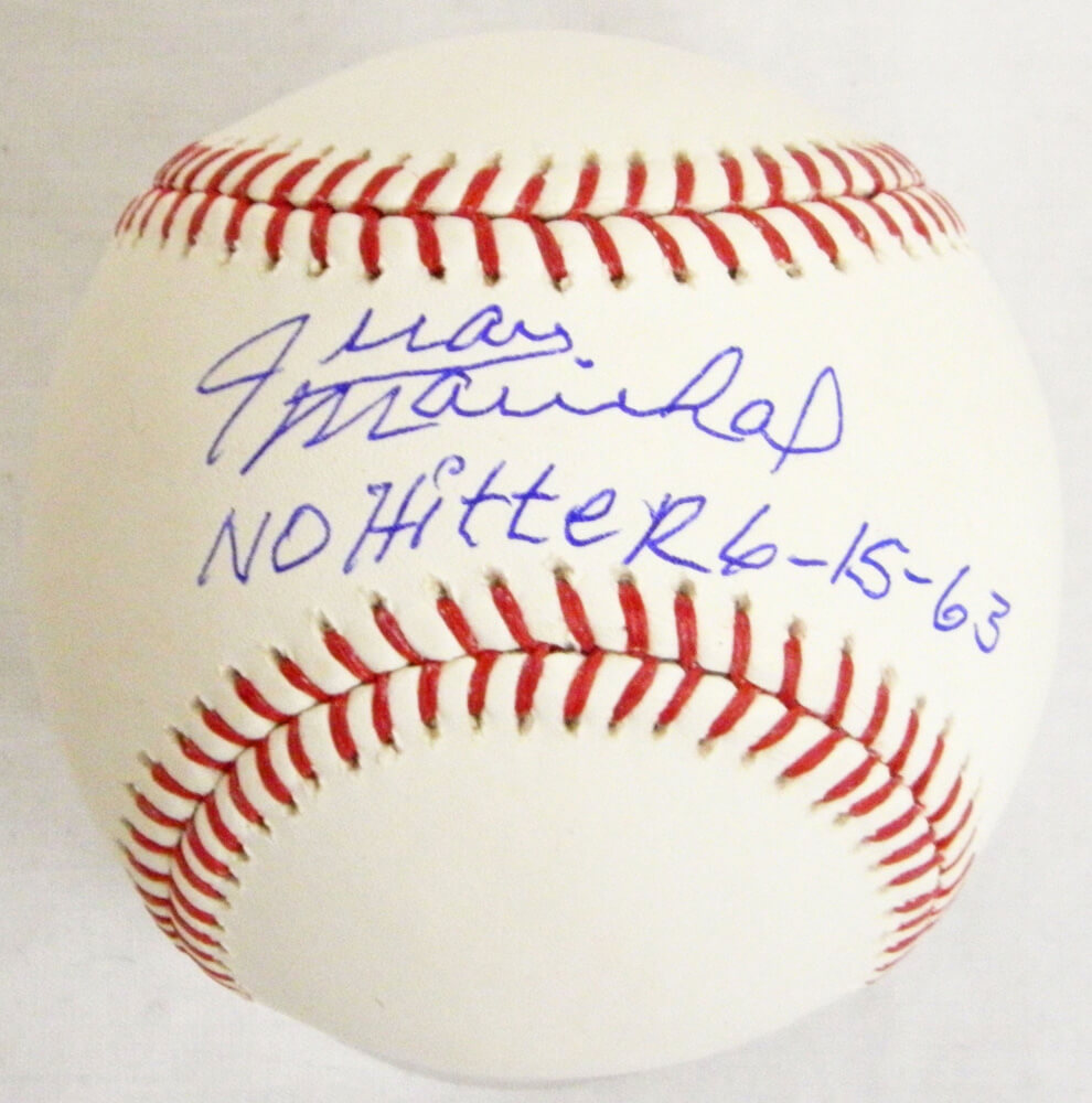 Juan Marichal Signed Rawlings Official MLB Baseball w/No Hitter 6-15-63 - MARBSB105 - Juan Marichal Signed Rawlings Official MLB Baseball w/No Hitter 6-15-63 product image