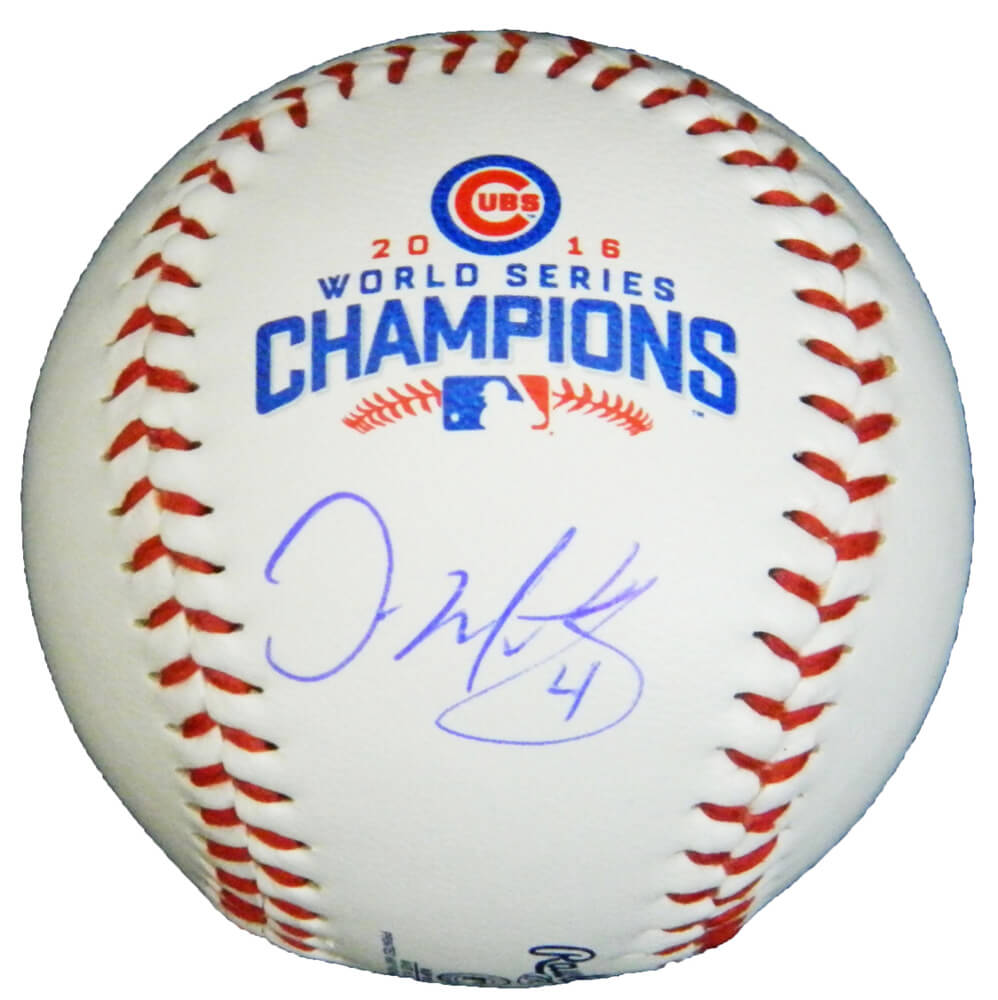 Dave Martinez Signed Chicago Cubs 2016 World Series Champions Logo Baseball - MARBSB113 - Dave Martinez Signed Chicago Cubs 2016 World Series Champions Logo Baseball product image