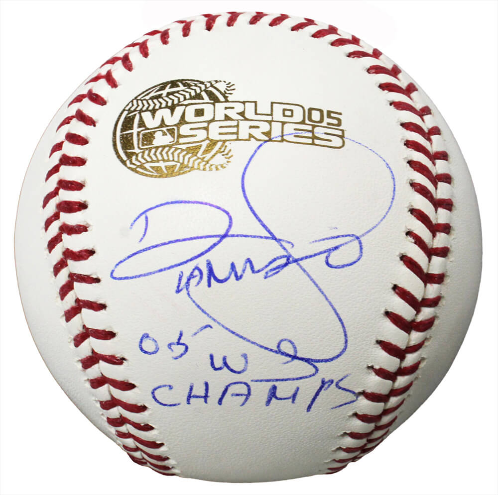 Damaso Marte Signed Rawlings Official 2005 World Series Baseball w/05 WS Champs - MARBSB120 - Damaso Marte Signed Rawlings Official 2005 World Series Baseball w/05 WS Champs product image