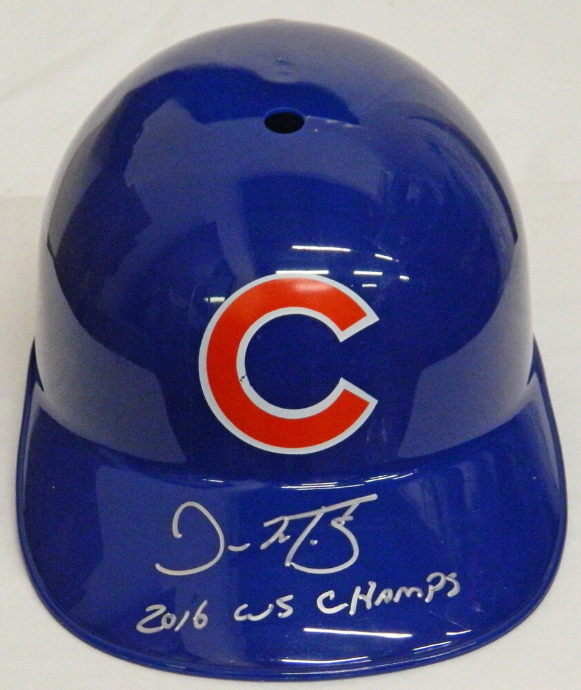 Dave Martinez Signed Chicago Cubs Replica Batting Helmet w/2016 WS Champs - MARBTH100 - Dave Martinez Signed Chicago Cubs Replica Batting Helmet w/2016 WS Champs product image