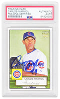 Carlos Marmol Signed Chicago Cubs 2006 Topps 52 Rookie Baseball Card #169 - (PSA Encapsulated) - MARCAR117 - Carlos Marmol Signed Chicago Cubs 2006 Topps 52 Rookie Baseball Card #169 - (PSA Encapsulated) product image