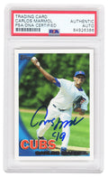 Carlos Marmol Signed Chicago Cubs 2010 Topps Baseball Card #463 - (PSA Encapsulated) - MARCAR118 - Carlos Marmol Signed Chicago Cubs 2010 Topps Baseball Card #463 - (PSA Encapsulated) product image