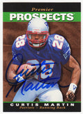 Curtis Martin Signed New England Patriots 1995 SP Foil Rookie Football Trading Card #18 - MARCAR310 - Curtis Martin Signed New England Patriots 1995 SP Foil Rookie Football Trading Card #18 product image