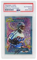 Curtis Martin Signed New England Patriots 1995 Topps Finest Rookie Football Card w/Coating #264 - (PSA/DNA Encapsulated) - MARCAR312 - Curtis Martin Signed New England Patriots 1995 Topps Finest Rookie Football Card w/Coating #264 - (PSA/DNA Encapsulated) product image