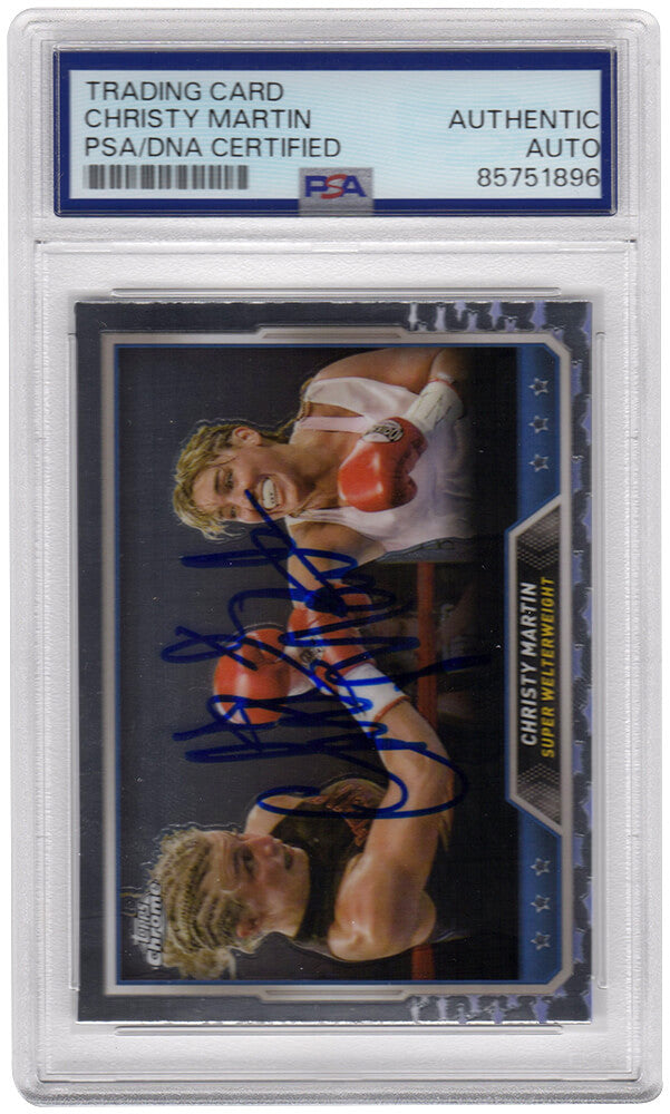 Christy Martin Signed 2024 Topps Chrome Boxing Trading Card #71 - (PSA Encapsulated) - MARCAR501 - Christy Martin Signed 2024 Topps Chrome Boxing Trading Card #71 - (PSA Encapsulated) product image
