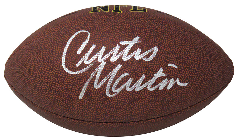 Curtis Martin Signed Wilson Super Grip Full Size NFL Football - MARFTB360 - Curtis Martin Signed Wilson Super Grip Full Size NFL Football product image