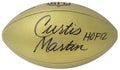 Curtis Martin Signed Wilson Duke Gold Metallic NFL Full Size Replica Football w/HOF'12 - MARFTB361 - Curtis Martin Signed Wilson Duke Gold Metallic NFL Full Size Replica Football w/HOF'12 product image