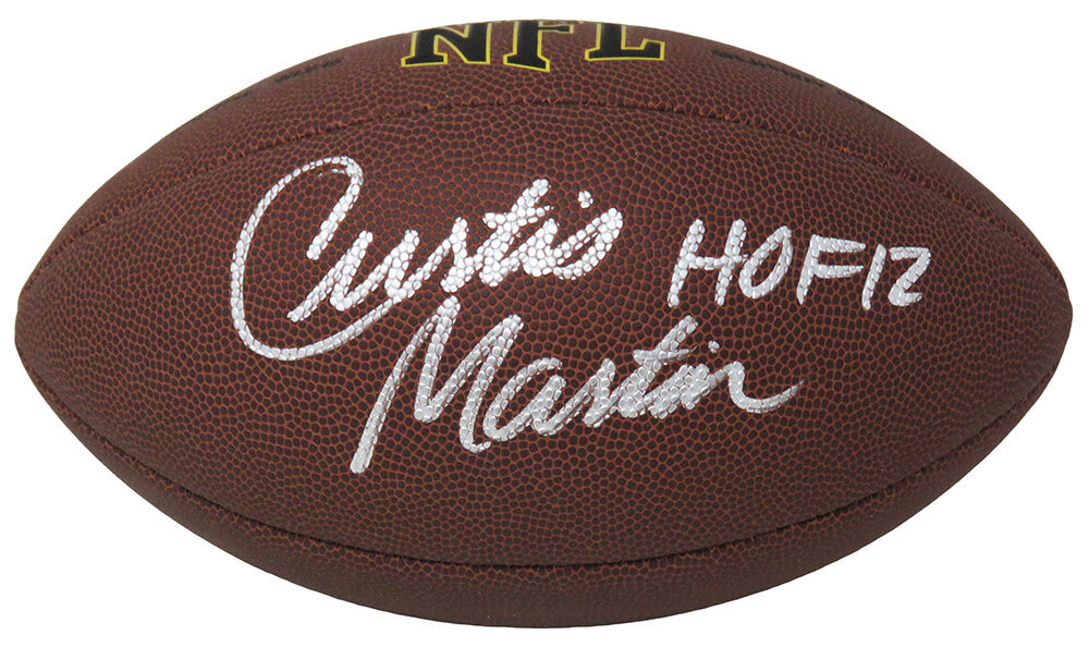 Curtis Martin Signed Wilson Super Grip Full Size NFL Football w/HOF'12 - MARFTB362 - Curtis Martin Signed Wilson Super Grip Full Size NFL Football w/HOF'12 product image