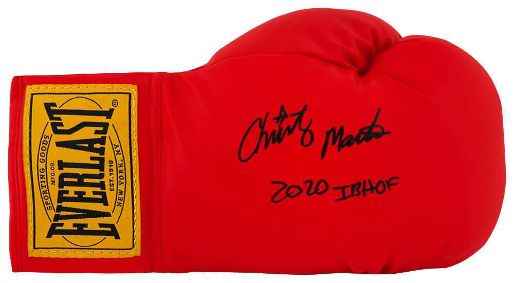 Christy Martin Signed Everlast Red Boxing Glove w/2020 IB HOF - MARGLV502 - Christy Martin Signed Everlast Red Boxing Glove w/2020 IB HOF product image