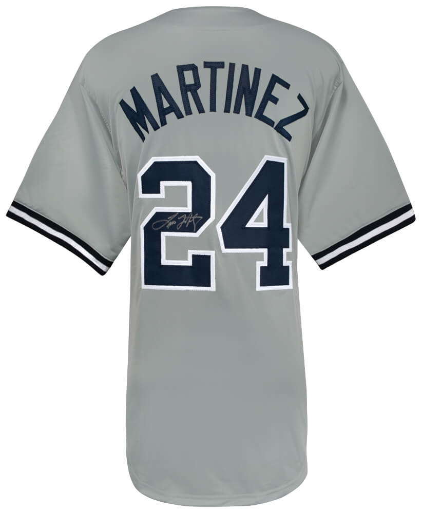 Tino Martinez Signed Grey Custom Baseball Jersey - MARJRY110 - Tino Martinez Signed Grey Custom Baseball Jersey product image
