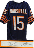 Brandon Marshall Signed Navy Custom Jersey - JSA Spence - MARJRY301 - Brandon Marshall Signed Navy Custom Jersey - JSA Spence product image