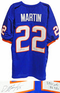 Doug Martin Signed Blue Custom Jersey w/3431 Yds 43 TDs - MARJRY314 - Doug Martin Signed Blue Custom Jersey w/3431 Yds 43 TDs product image
