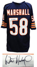 Wilber Marshall Signed Navy Custom Jersey - MARJRY320 - Wilber Marshall Signed Navy Custom Jersey product image