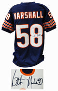 Wilber Marshall Signed Navy Custom Football Jersey - MARJRY321 - Wilber Marshall Signed Navy Custom Football Jersey product image