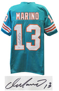 Dan Marino Signed Teal Custom Football Jersey (Beckett) - MARJRY342 - Dan Marino Signed Teal Custom Football Jersey (Beckett) product image