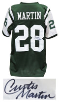 Curtis Martin Signed Green Custom Football Jersey - MARJRY350 - Curtis Martin Signed Green Custom Football Jersey product image