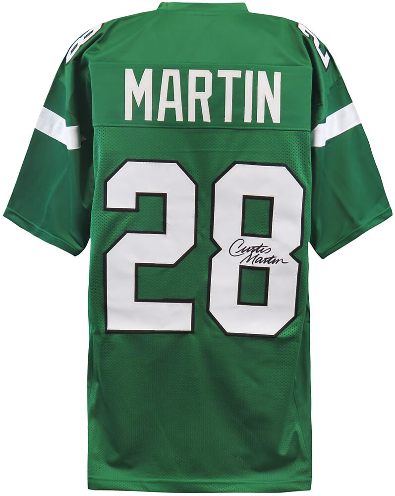 Curtis Martin Signed Light Green Custom Football Jersey - MARJRY353 - Curtis Martin Signed Light Green Custom Football Jersey product image