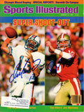 Dan Marino & Joe Montana Signed Dolphins & 49ers "Super Shoot-Out" Sports Illustratd 1/21/85 - MARMAG302 - Dan Marino & Joe Montana Signed Dolphins & 49ers "Super Shoot-Out" Sports Illustratd 1/21/85 product image