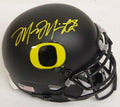 Marcus Mariota Signed Oregon Ducks Black Schutt Mini Helmet - MARMIN330 - Marcus Mariota Signed Oregon Ducks Black Schutt Mini Helmet product image