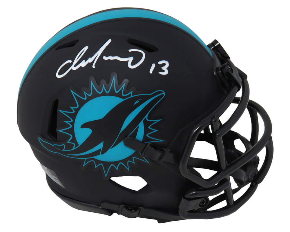 Dan Marino Signed Miami Dolphins Eclipse Black Matte Riddell Speed Mini Helmet - MARMIN370 - Dan Marino Signed Miami Dolphins Eclipse Black Matte Riddell Speed Mini Helmet product image